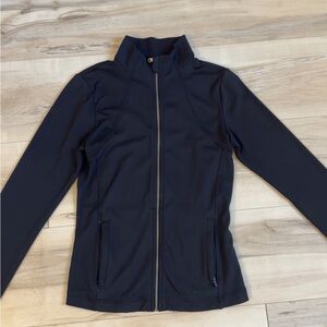 gilly hicks black athletic zip up